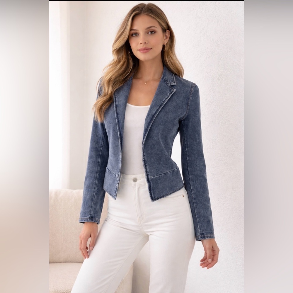 Sundays Soft Stretching Denim Blazer S